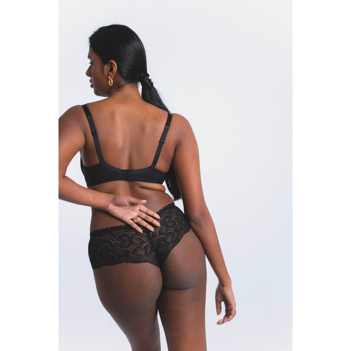 Shorty en dentelle ENVIE noir, MAISON LEJABY