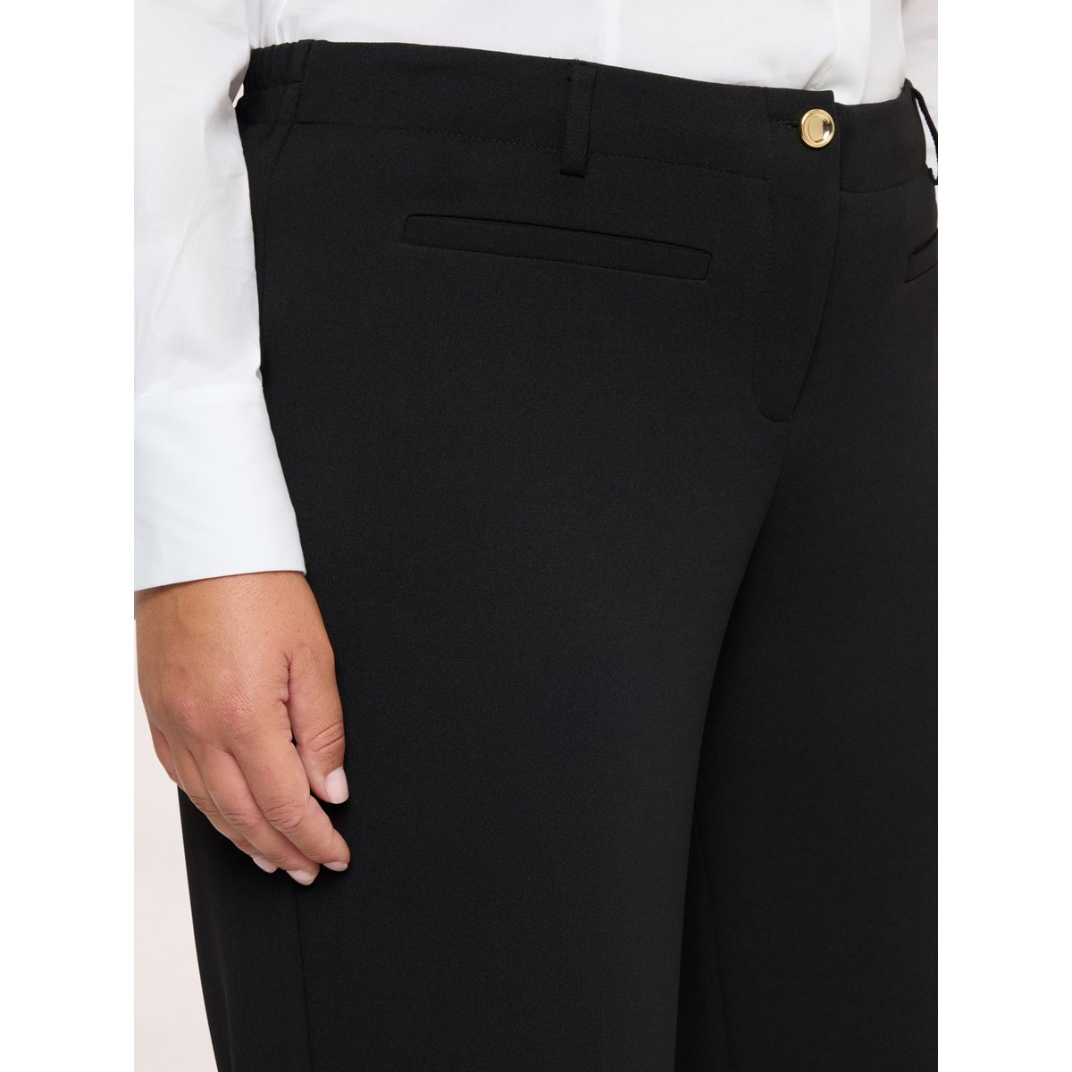 Pantalon à jambes larges noir, FIORELLA RUBINO