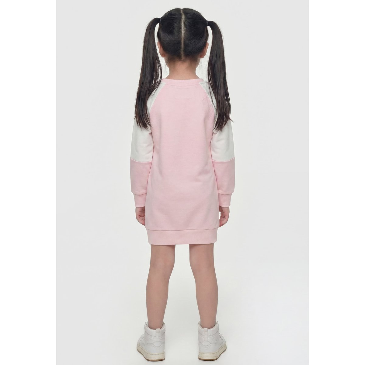 Logo Pailleté Dress rose, GUESS KIDS