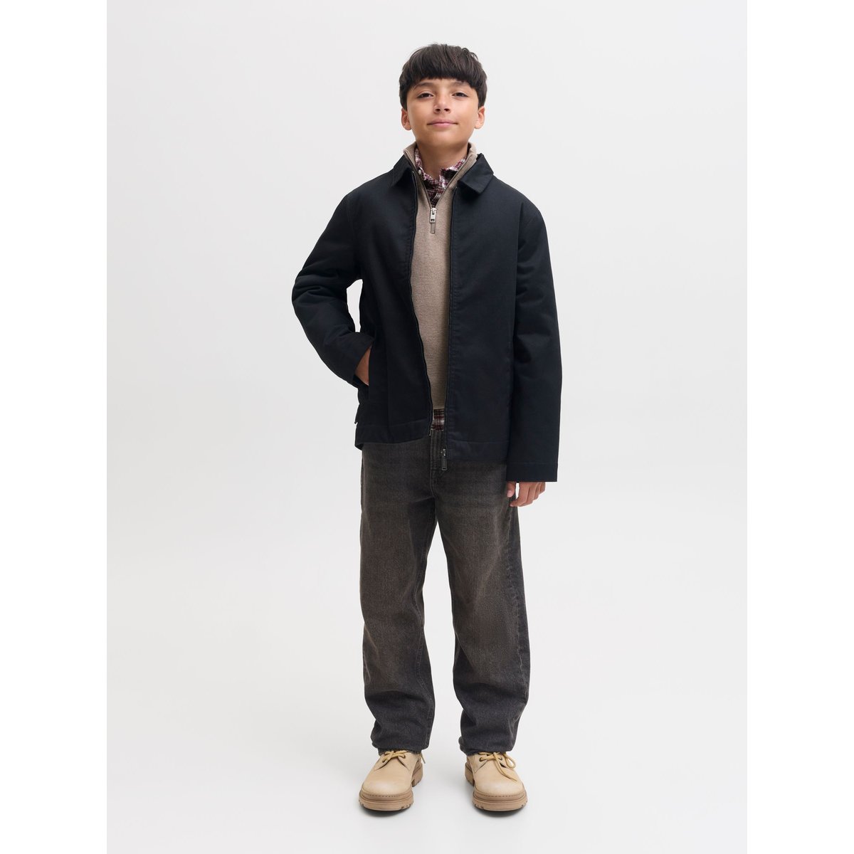 Jean Coupe Décontractée black denim, JACK & JONES JUNIOR