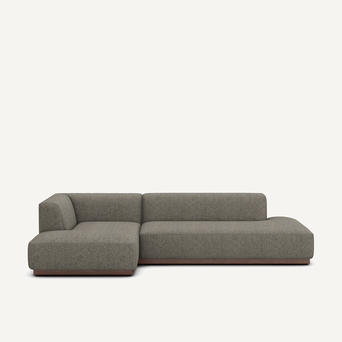 Sofá esquinero XL de tweed, JACOPO capuchino, AM.PM