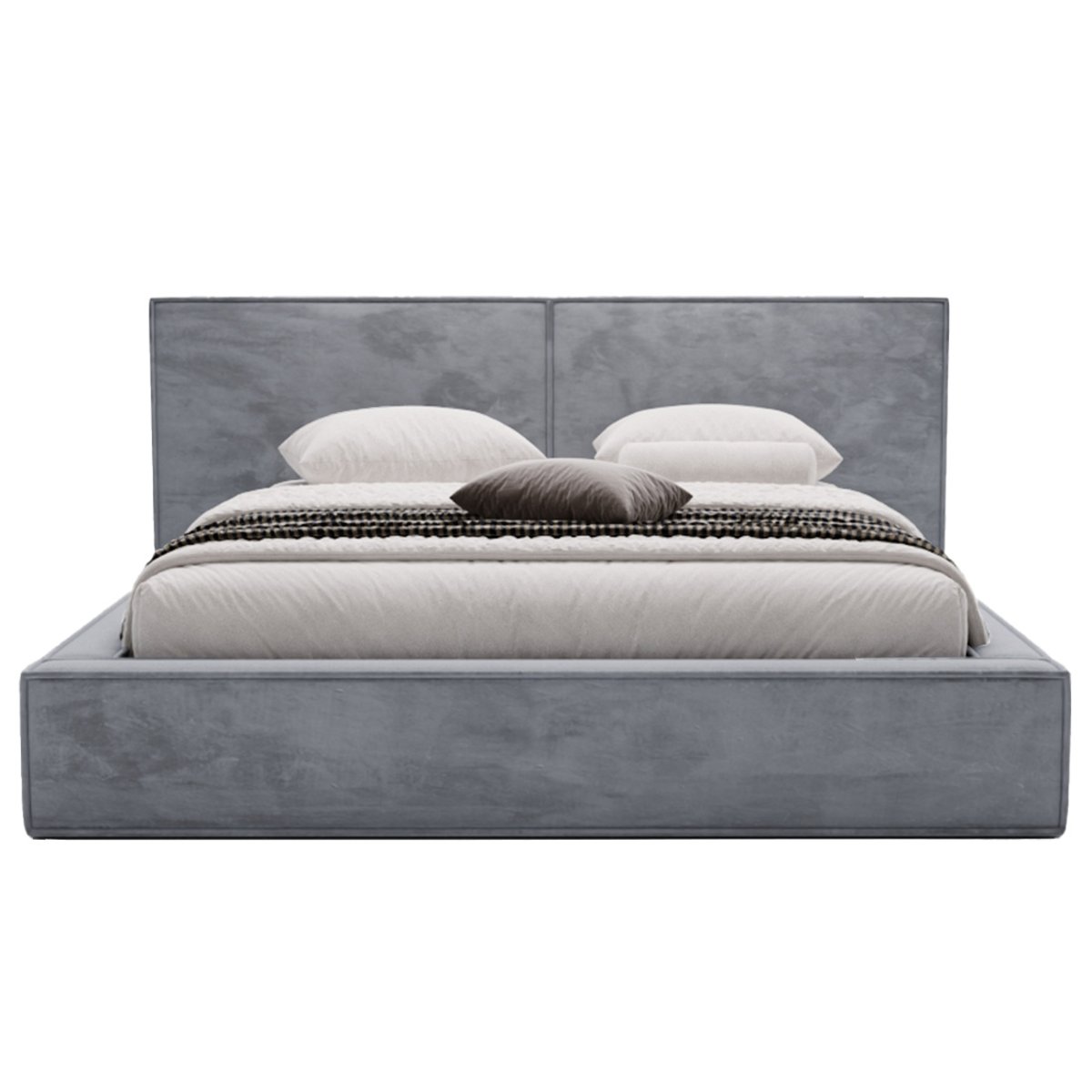 Lit coffre - EROS gris, BEST MOBILIER
