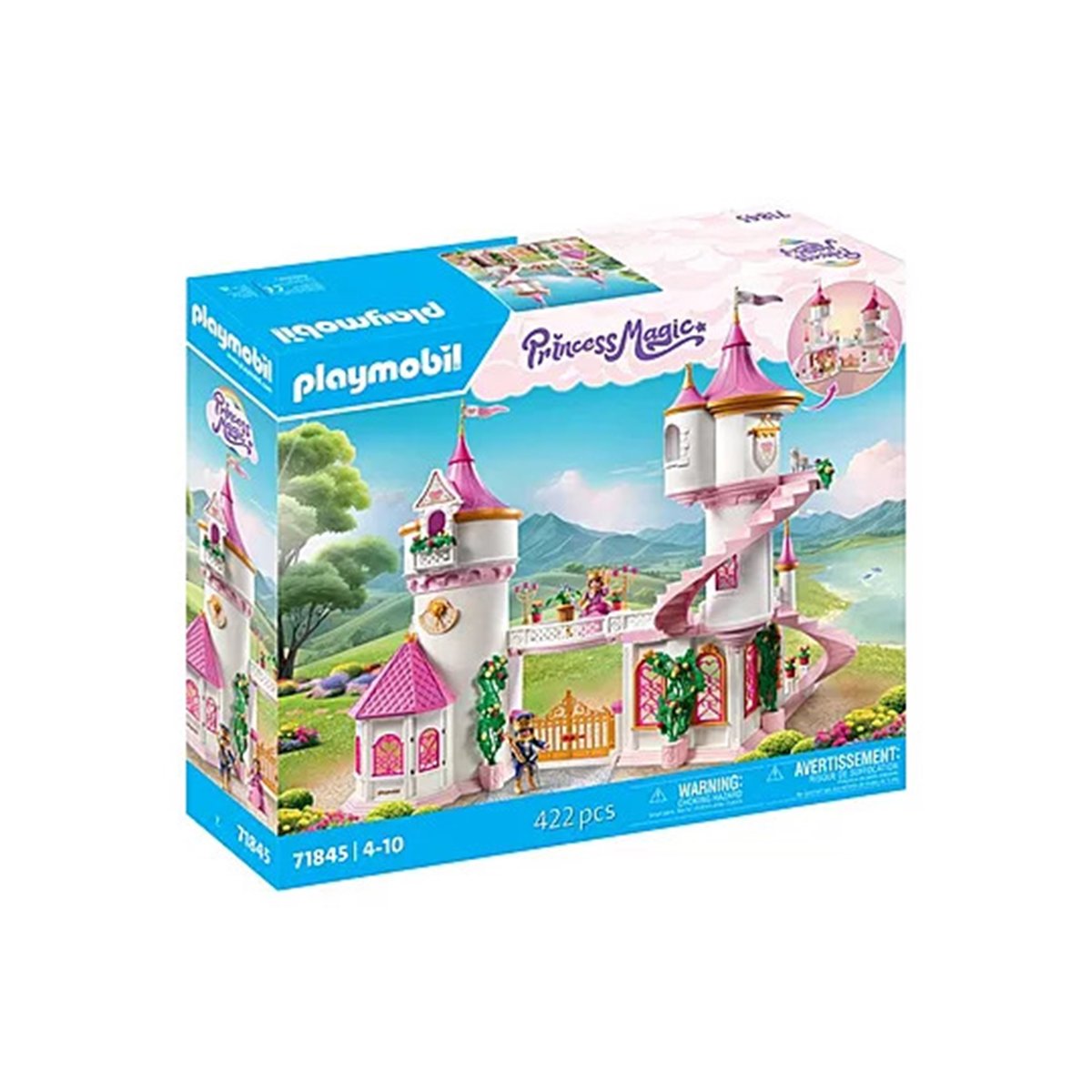 Palais avec couple royal et deux trônes multicolore, PLAYMOBIL