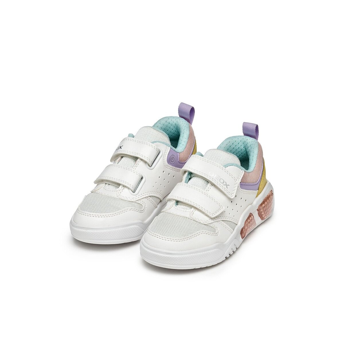 Kids Illuminus LED Breathable Trainers white, GEOX