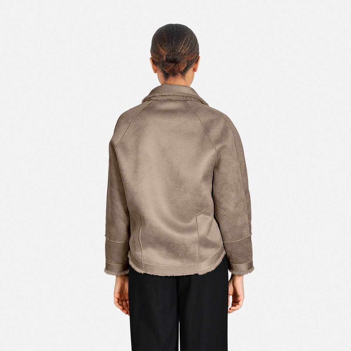 Veste réversible en laine HELEN beige, OAKWOOD