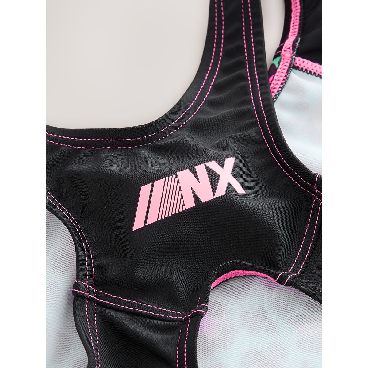 Maillot de bain sport à dos nu animal bleu turquoise, NEXT