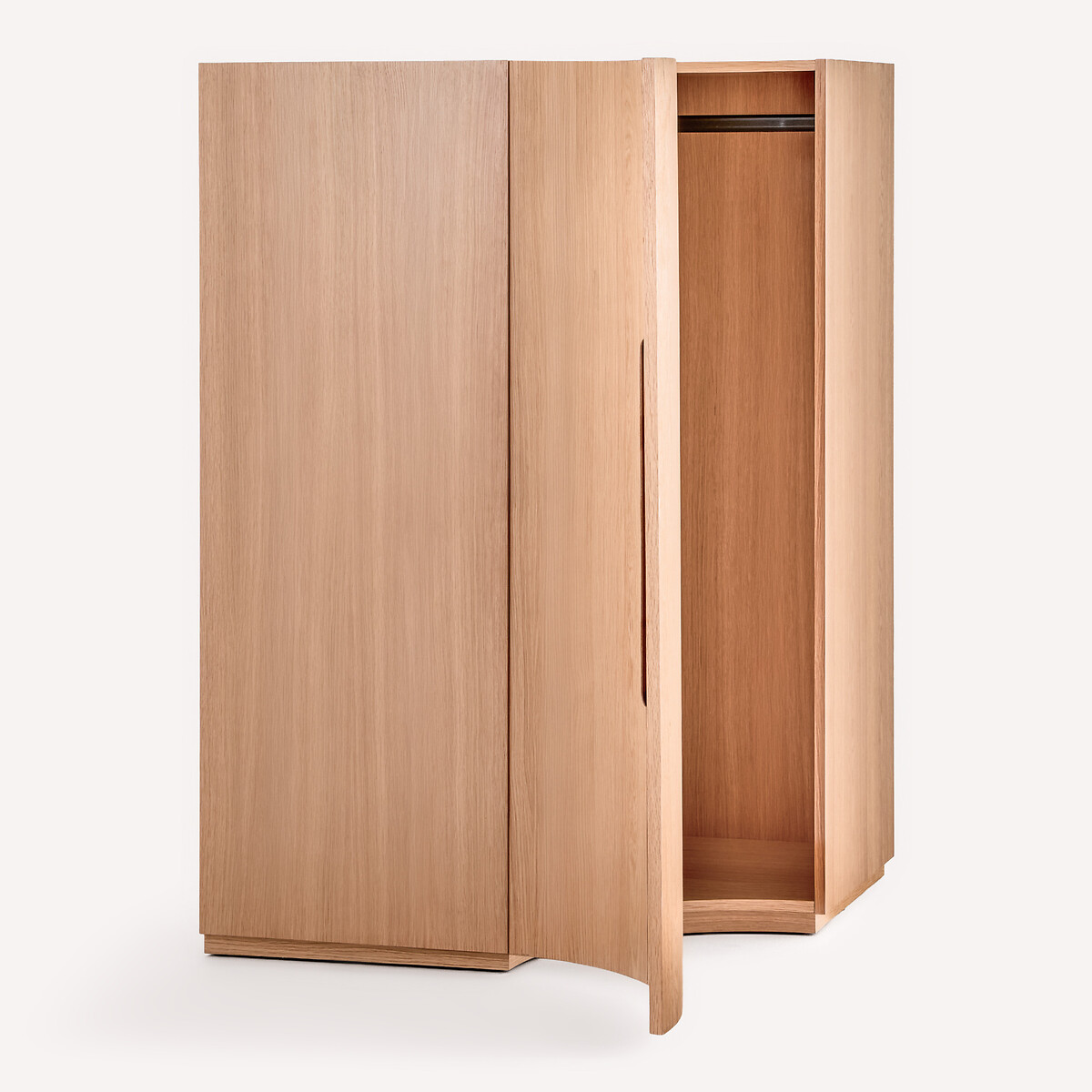 Mueble alto esquinero para armario modular, chapa de roble, EVORIA natural, AM.PM