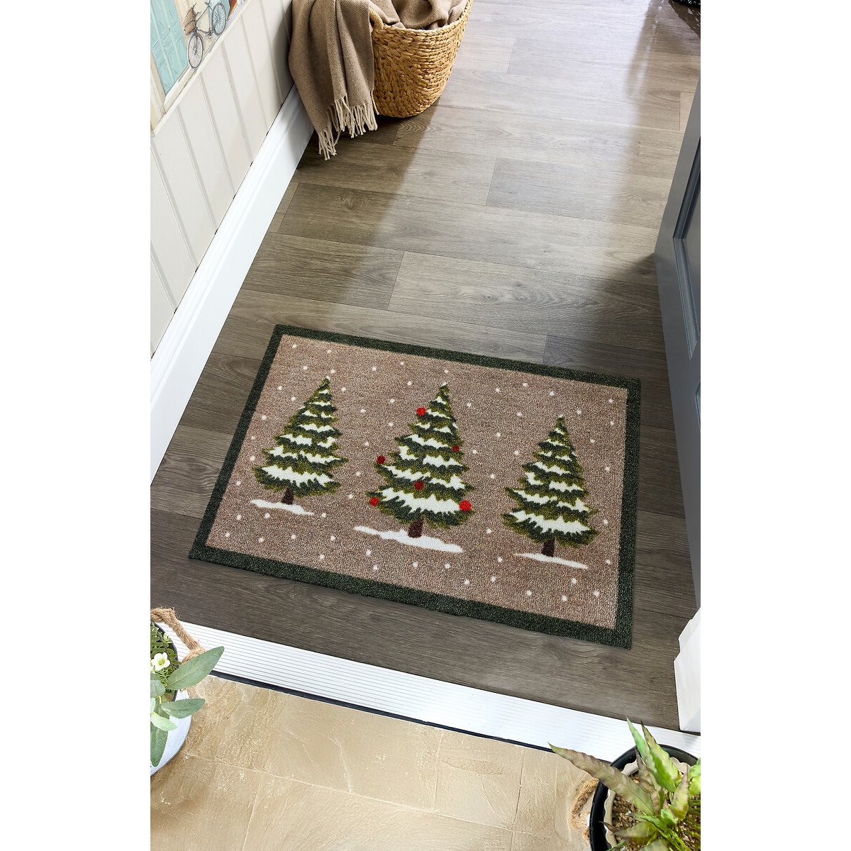 Christmas My Winter Trees Doormat green, MY MAT