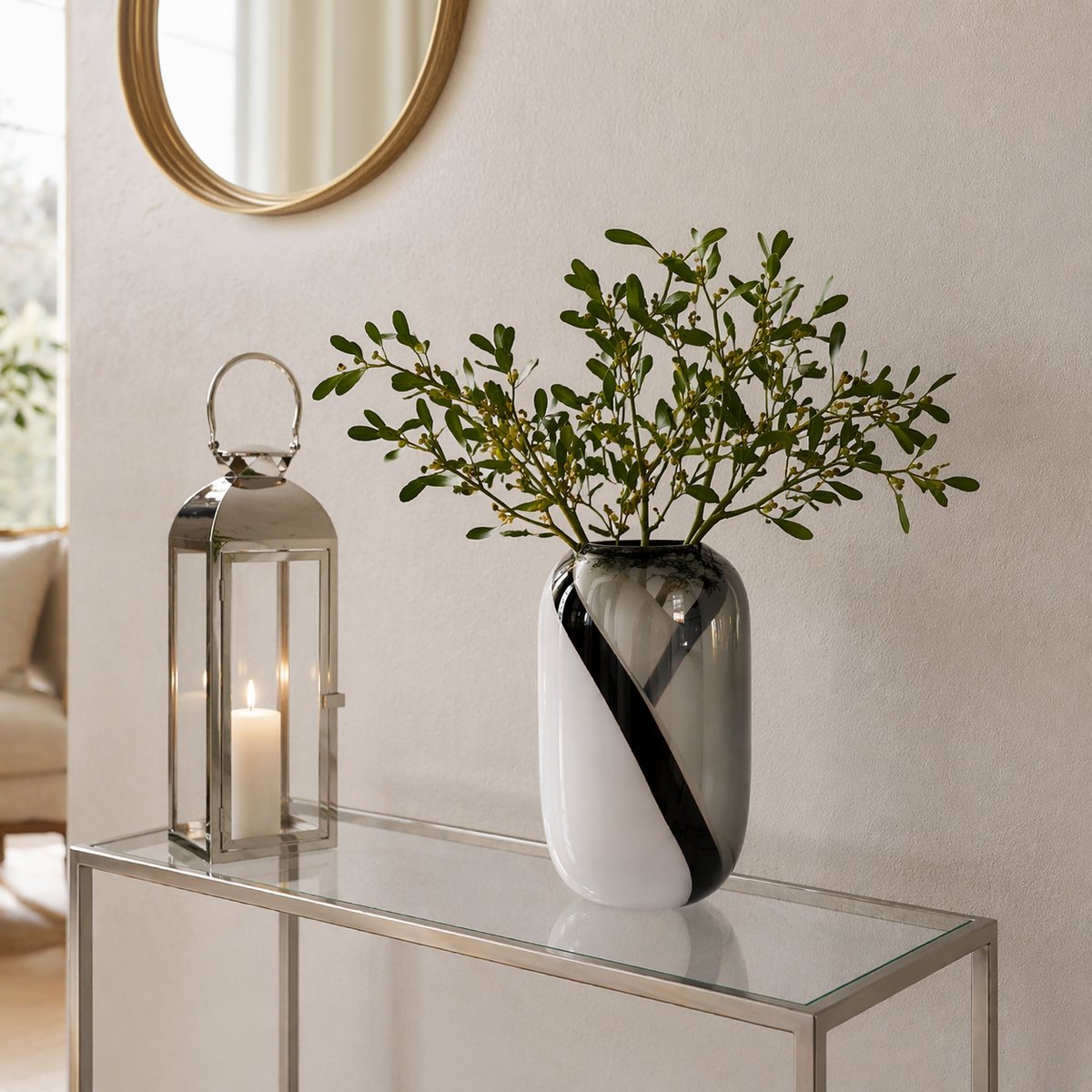 Branche de gui artificielle H68 vert, SIA DECO