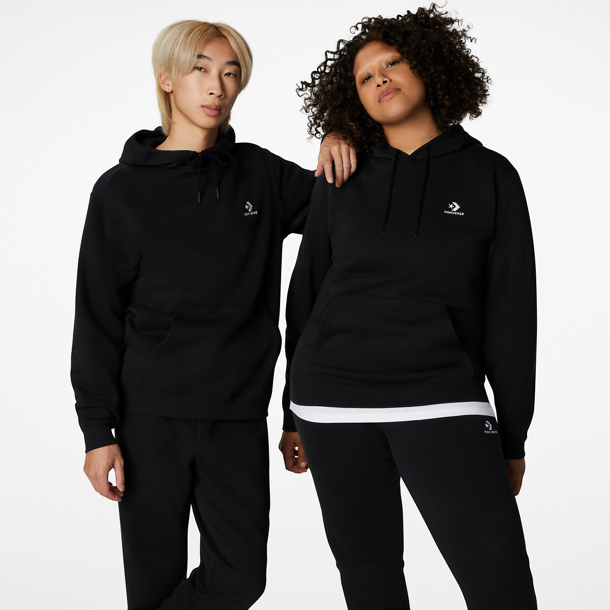 Womens black converse hoodie best sale