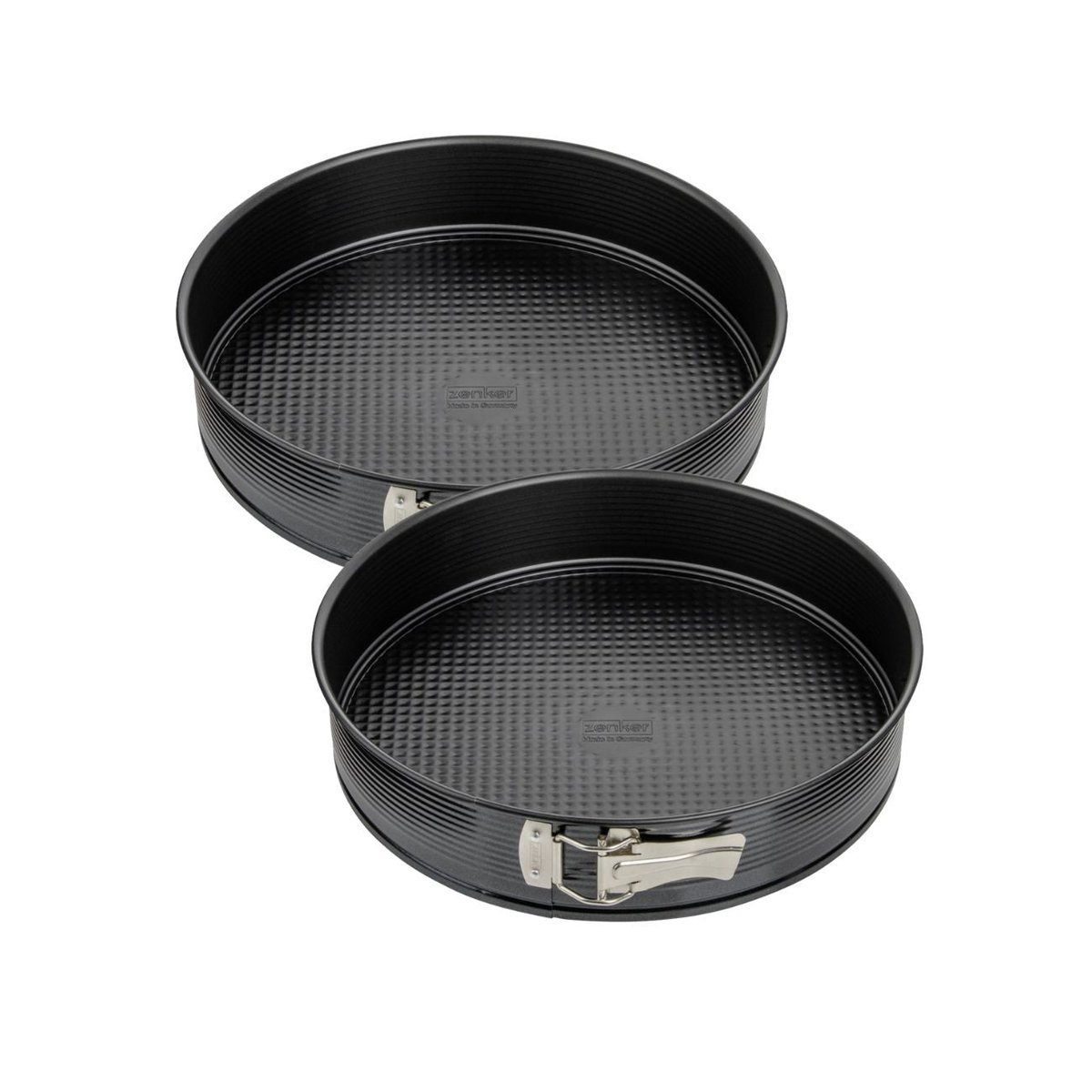 Ensemble de 2 Moules à manqué à charnière 26 cm BLACK METALLIC noir, ZENKER