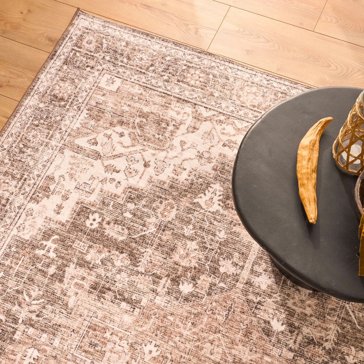 Tapis à imprimé oriental OTTOMAN beige, NAZAR RUGS