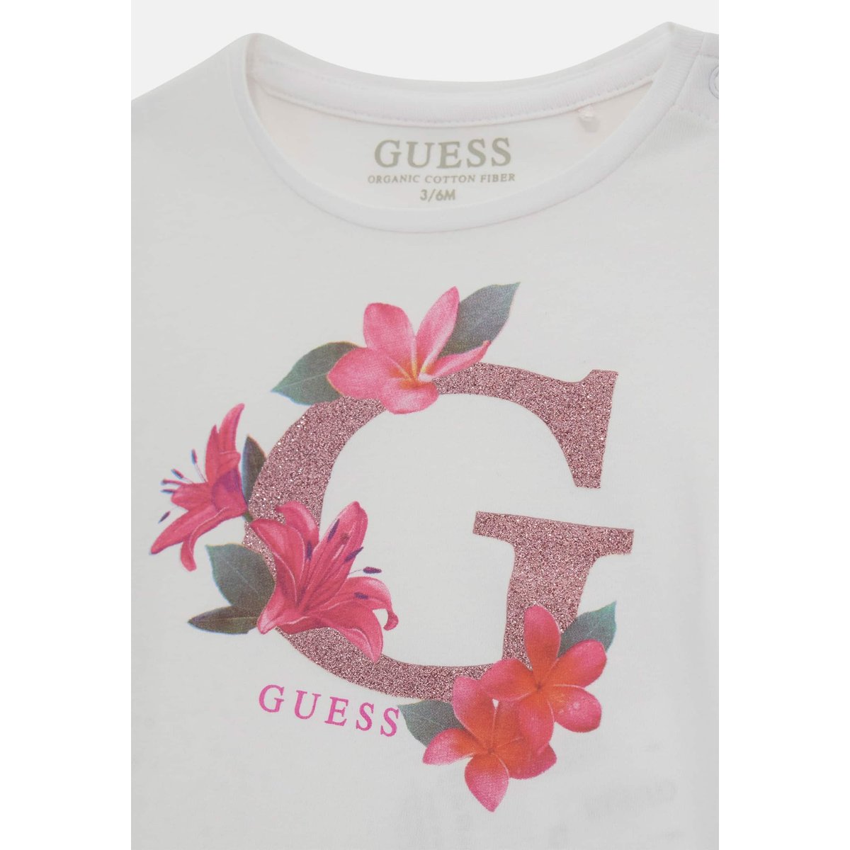 T-Shirt Imprimé Floral blanc, GUESS KIDS