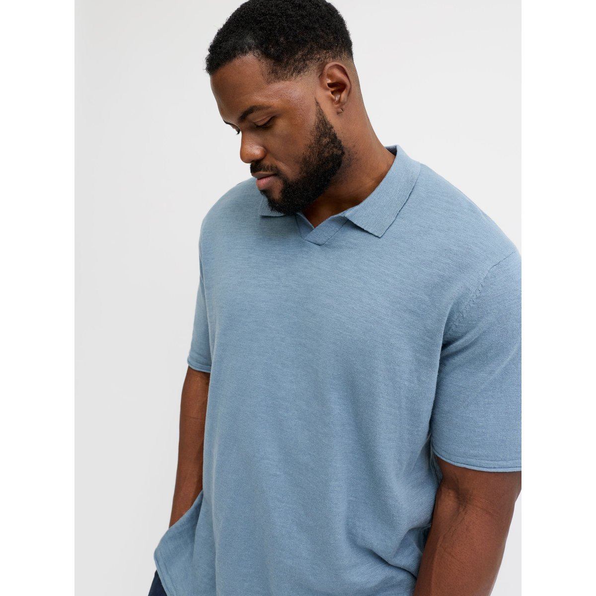 Polo grise - blue mirage, JACK & JONES