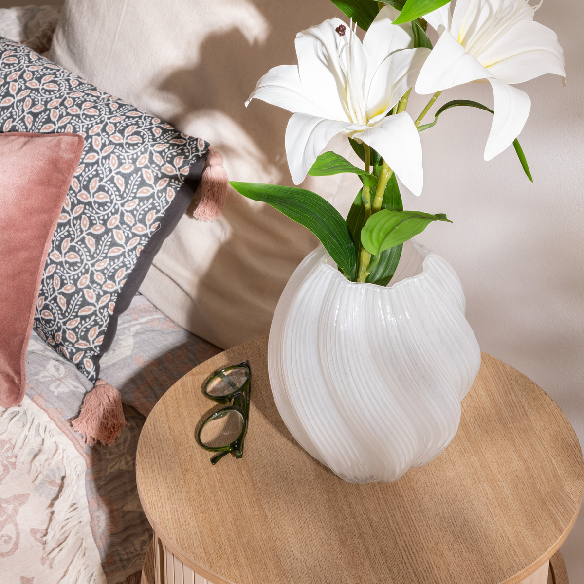 Vase VALMA blanc, ATMOSPHERA