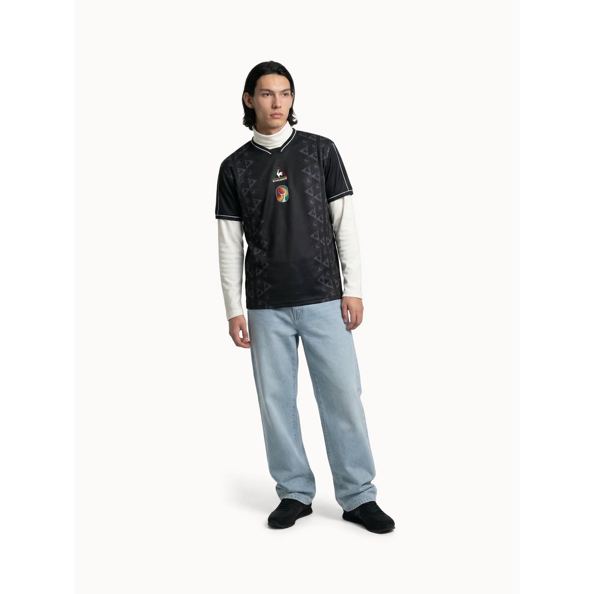 Maillot de foot Village des nations VILLAGE DES NATIONS black, LE COQ SPORTIF