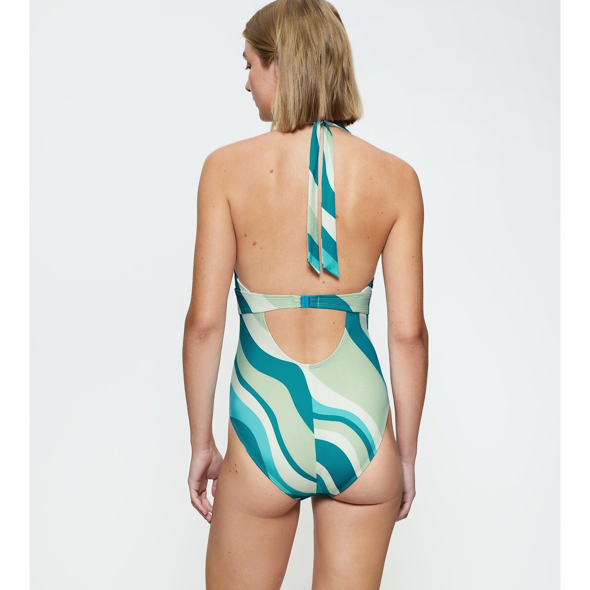 Summer Mix & Match Plunge Swimsuit blue, TRIUMPH