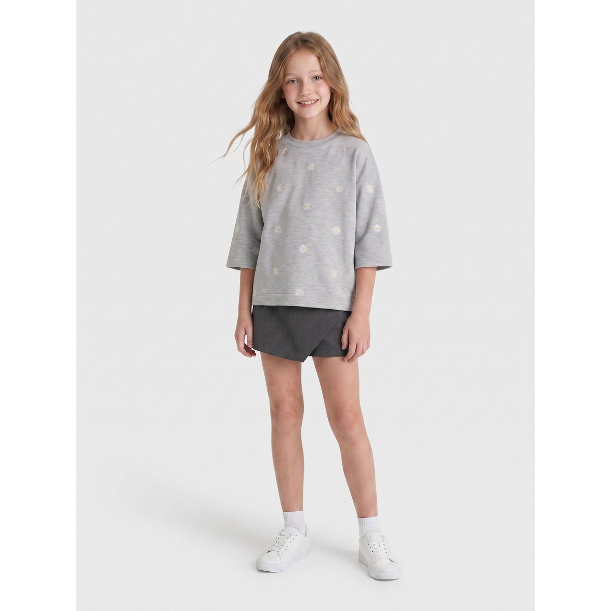 Haut En Molleton grise - light grey melange, KIDS ONLY