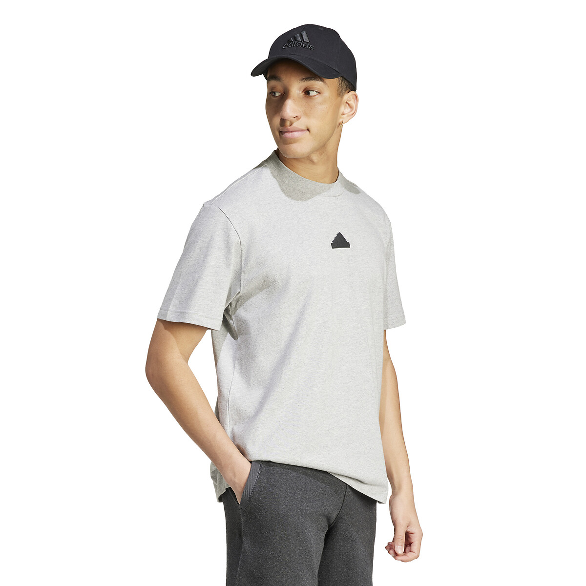 T-shirt avec logo avant et arrière gris, adidas Performance