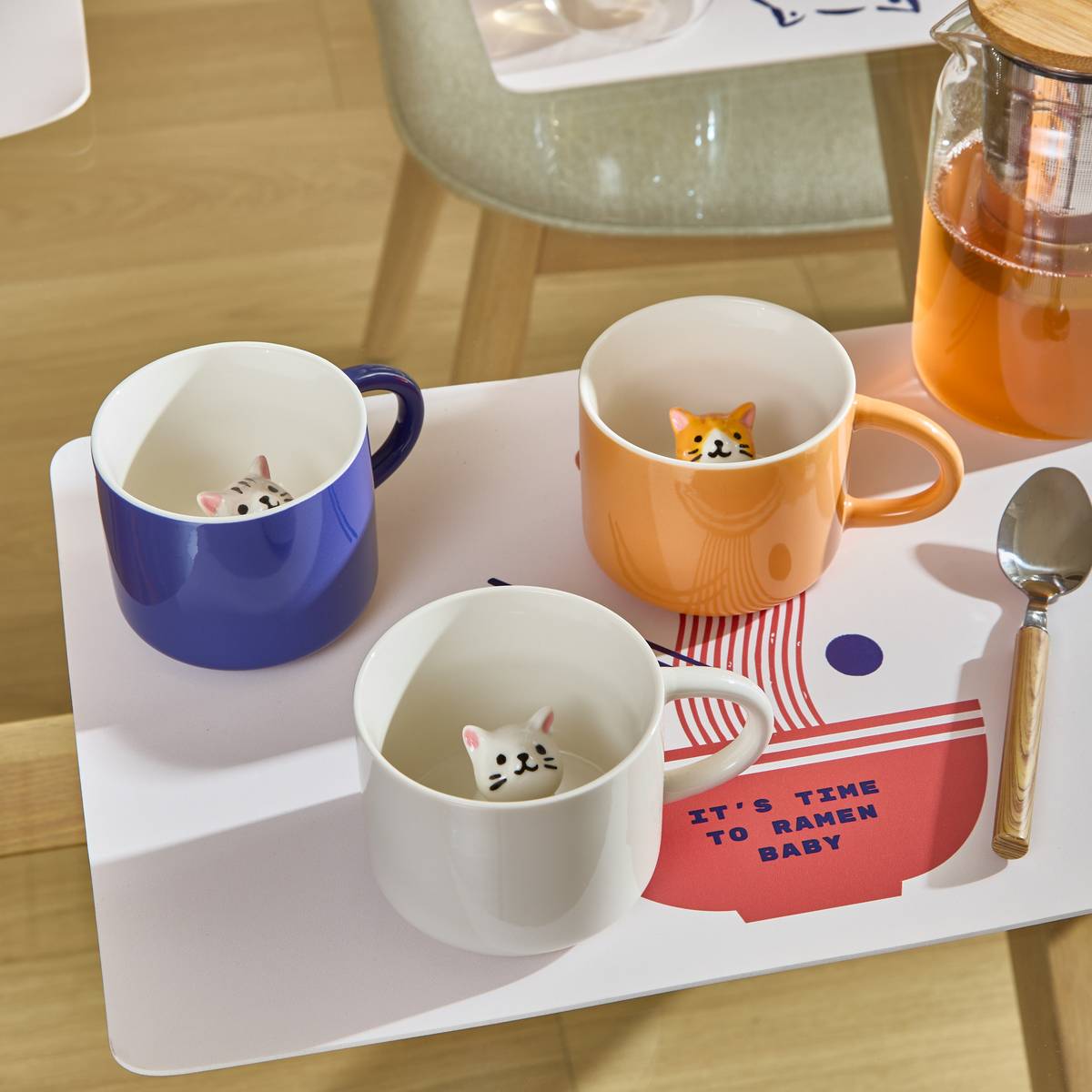 Mug en porcelaine NIPPON blanc, ATMOSPHERA