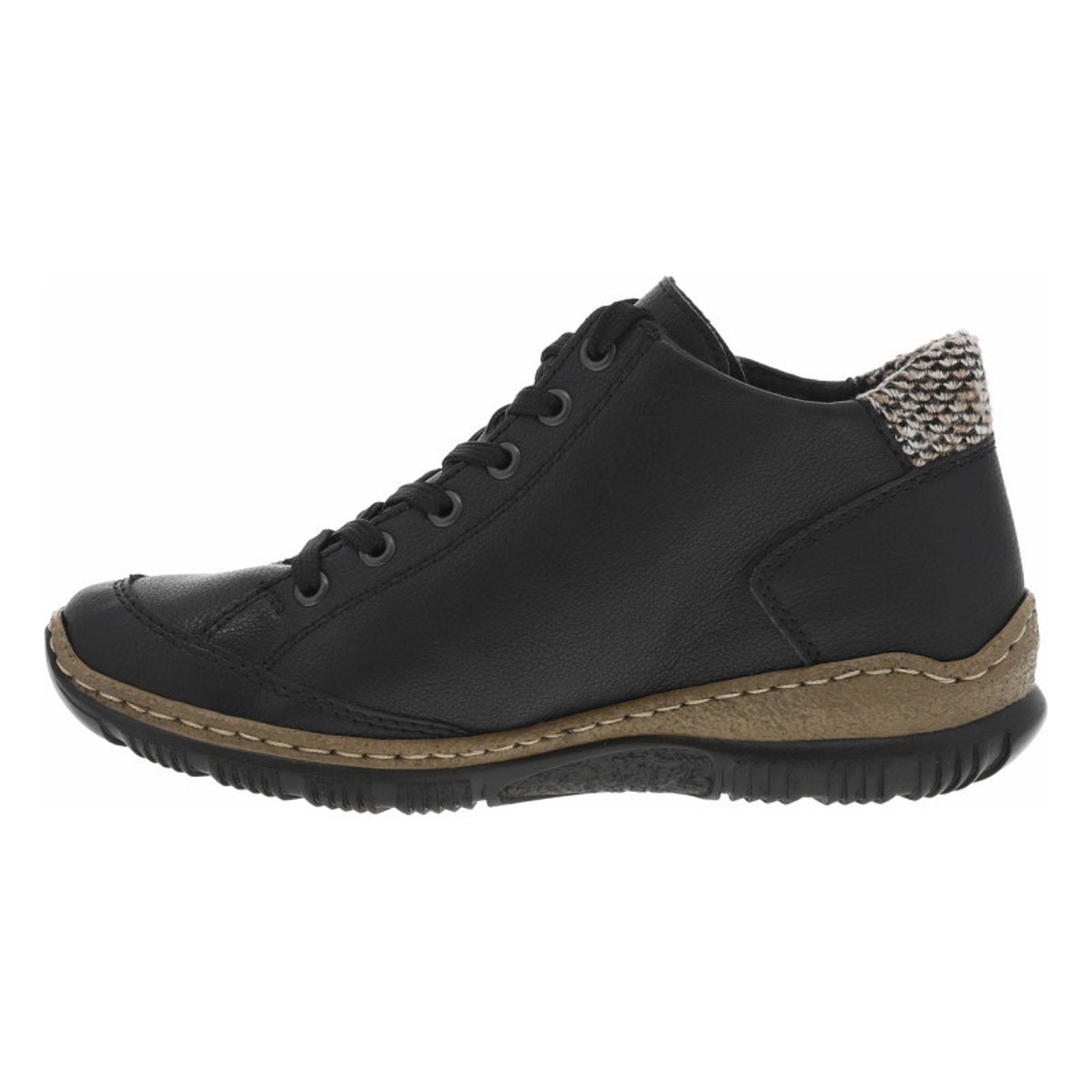 Sneakers en cuir marron à talon plat avec des lacets ronds et logo embossé marron, TIMBERLAND