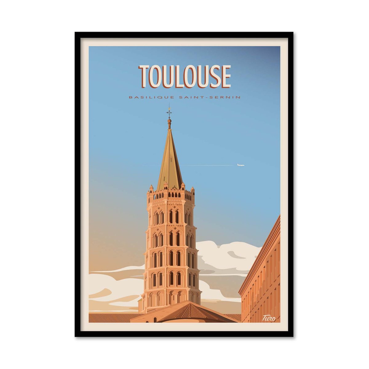 Affiche d'art - Toulouse - TuroMemoriesStudio affiche d'art, WALL EDITIONS