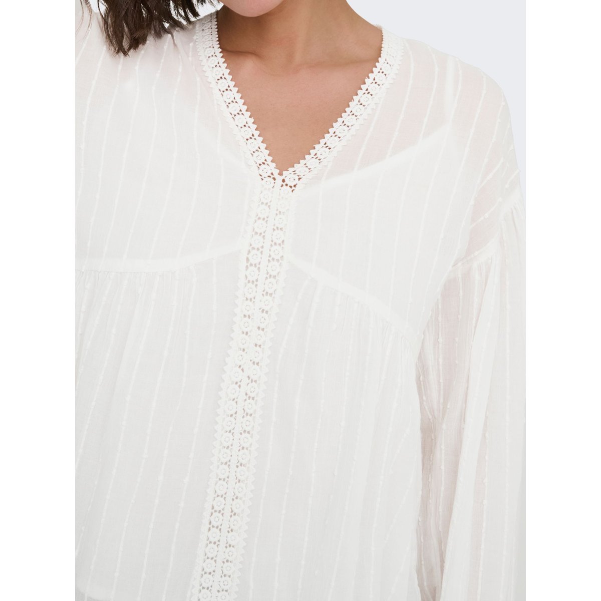 Blouse cloud dancer, ONLY