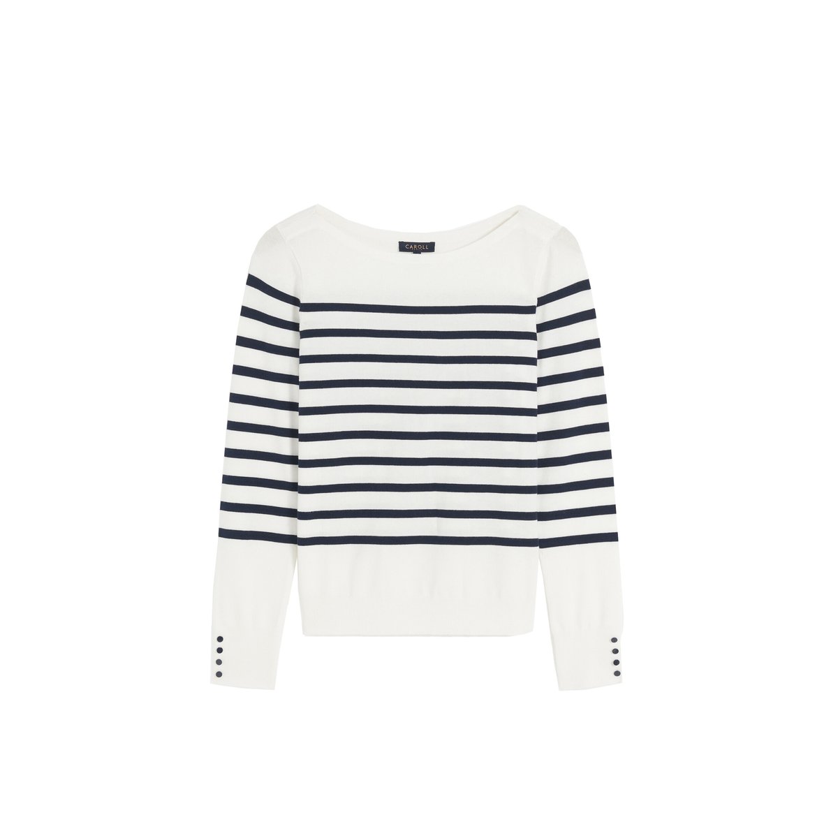 Pull droit col bateau MJULIE ivoire, CAROLL