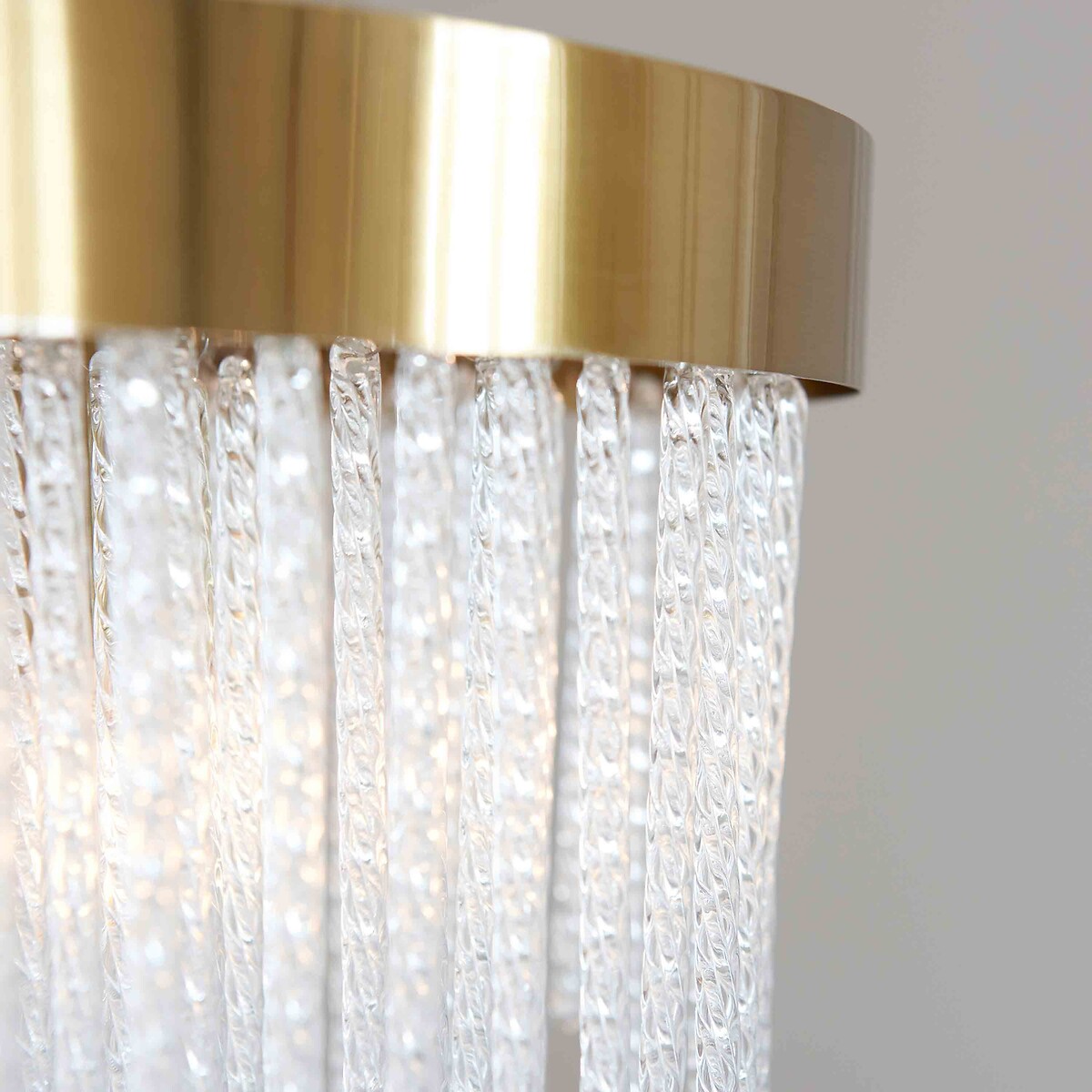 Antario 5-Light Twisted-Glass Pendant Light brass, ÉDITÉ