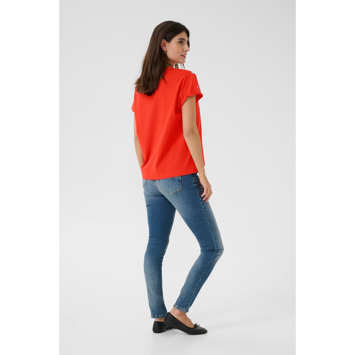 T-shirt rouge fiery red, CULTURE