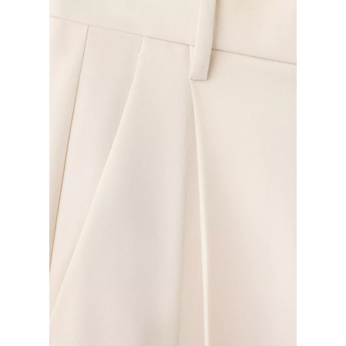 Pantalon costume pinces écru, MANGO