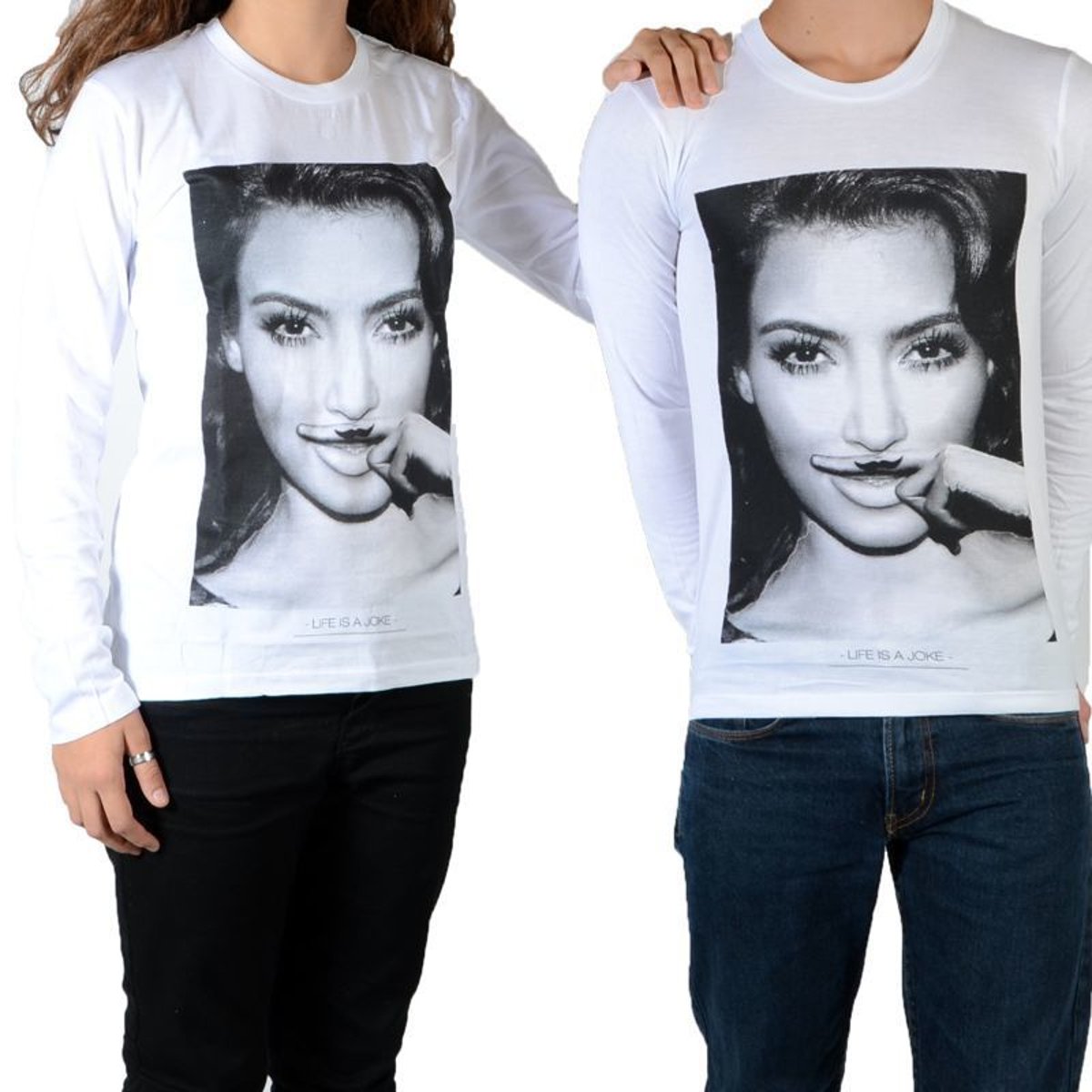 Tee Shirt Kim LS Mixte blanc, LITTLE ELEVENPARIS