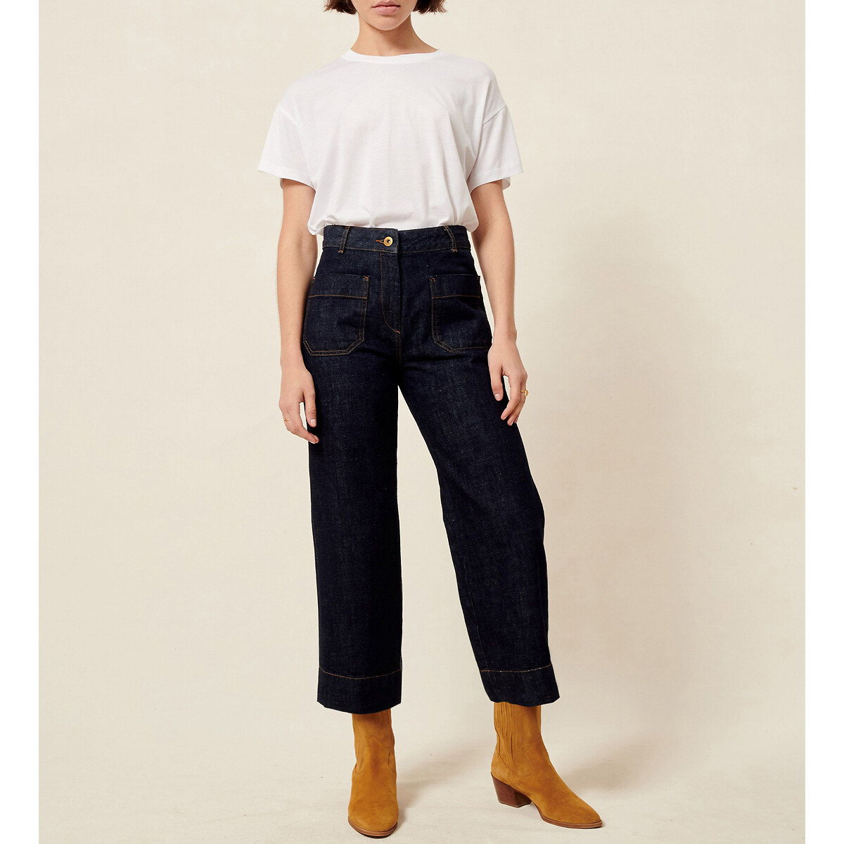 Seakey O Wide Leg, Loose Fit Jeans untreated, SESSUN