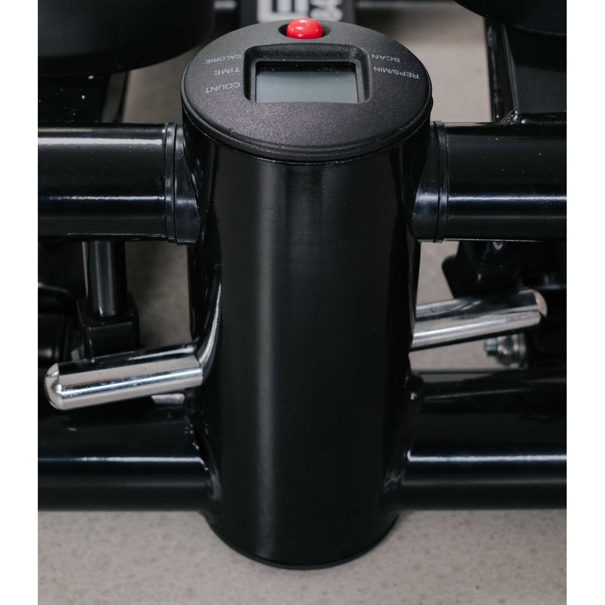 Mini stepper avec compteur et bandes de résistance - CARE - SM-842 noir, CARE FITNESS