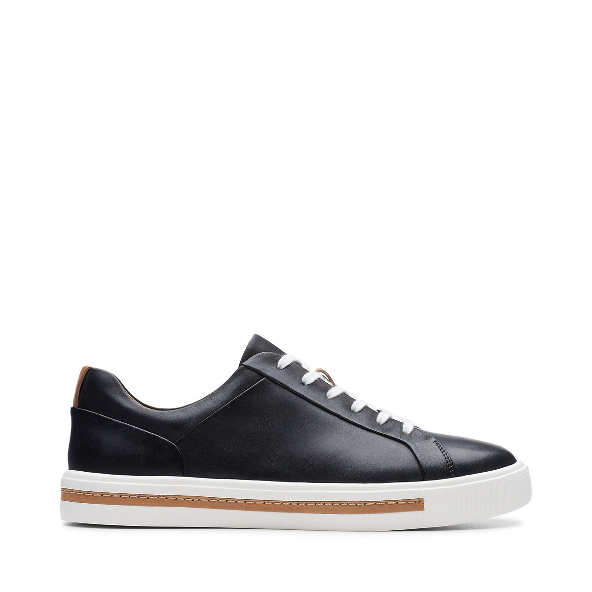 Tennis Cuir Un Maui Lace noir, CLARKS