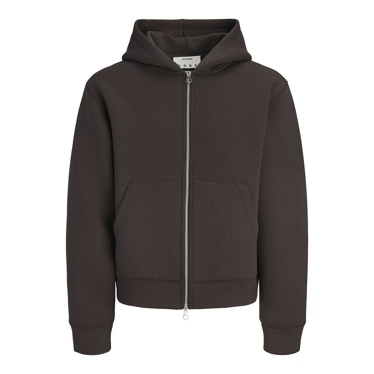 Sweat zippé, à capuche, LEGACY chocolat, JACK & JONES