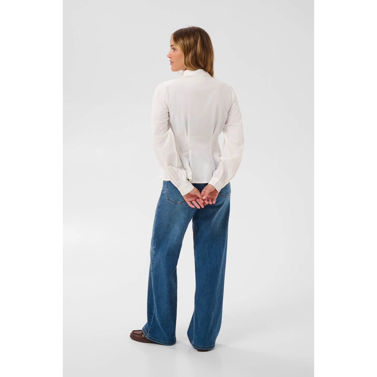 Chemise à manches longues blanc snow white, KAFFE