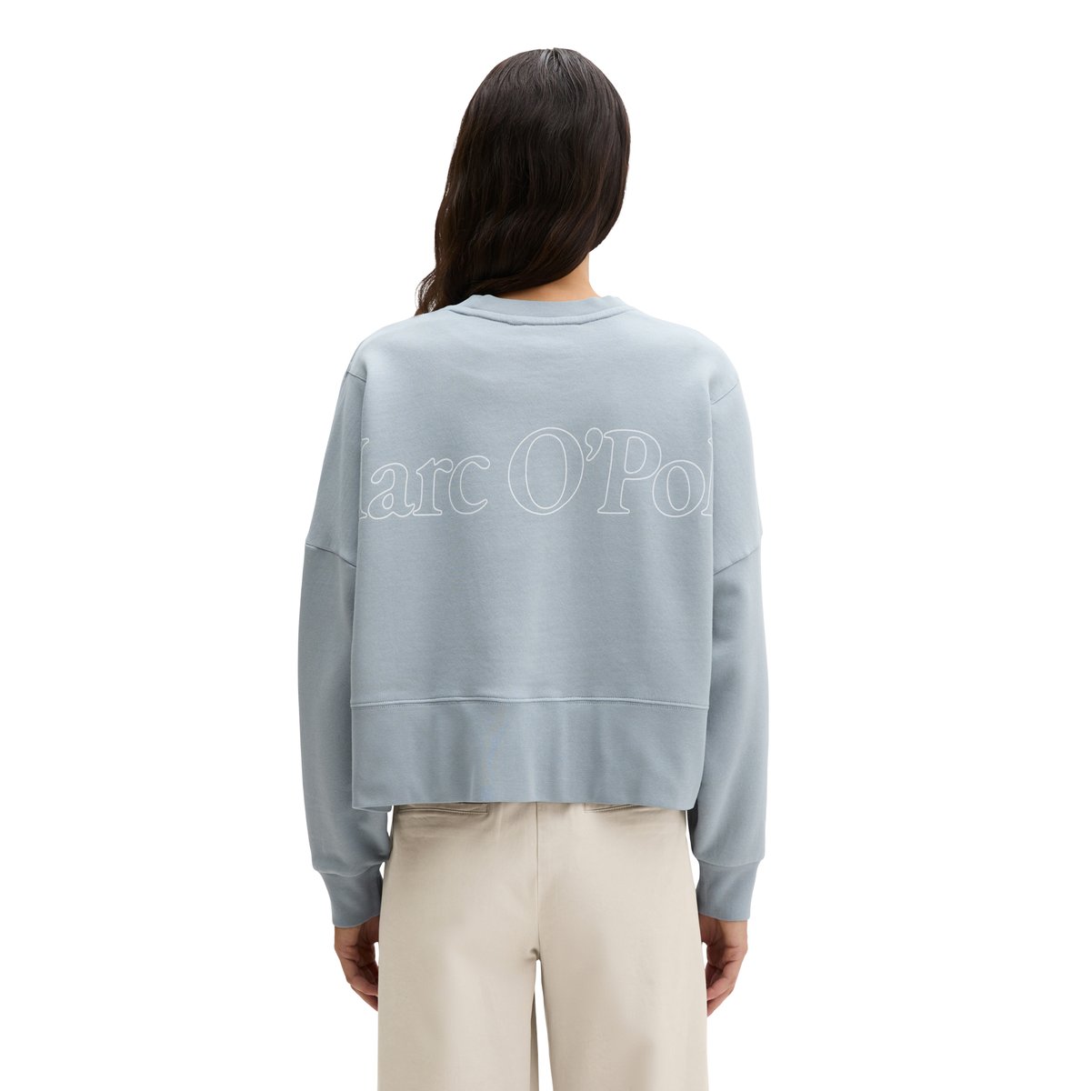 Sweat-shirt relaxed avec du coton recyclé gris, MARC O'POLO