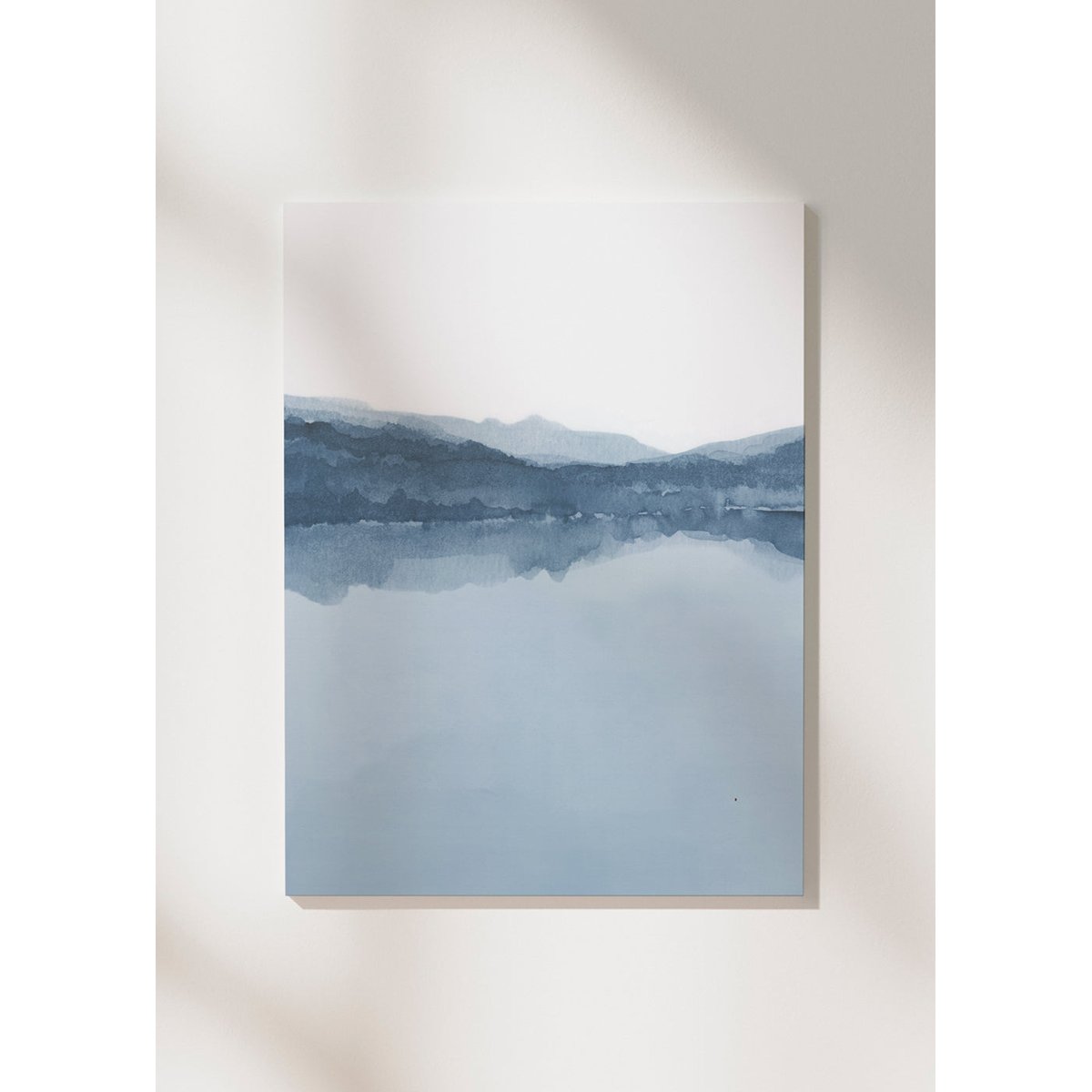 Toile avec cadre en bois, 50 x 70 cm beige, HANNUN