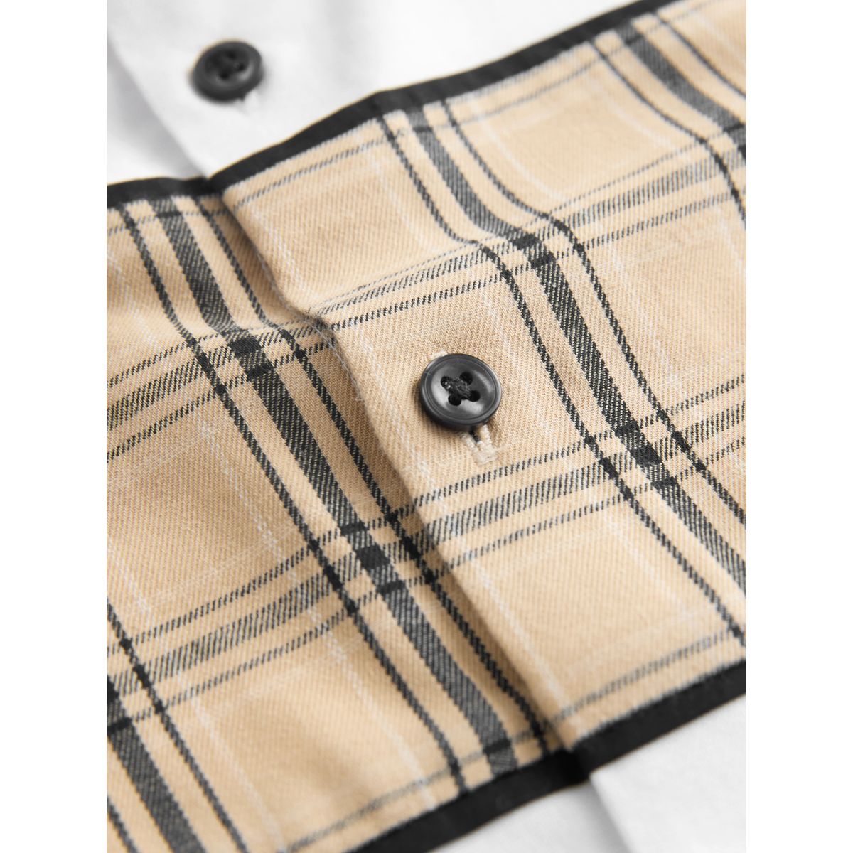 Chemise habillée à manches courtes raccord à carreaux blancs, NEXT