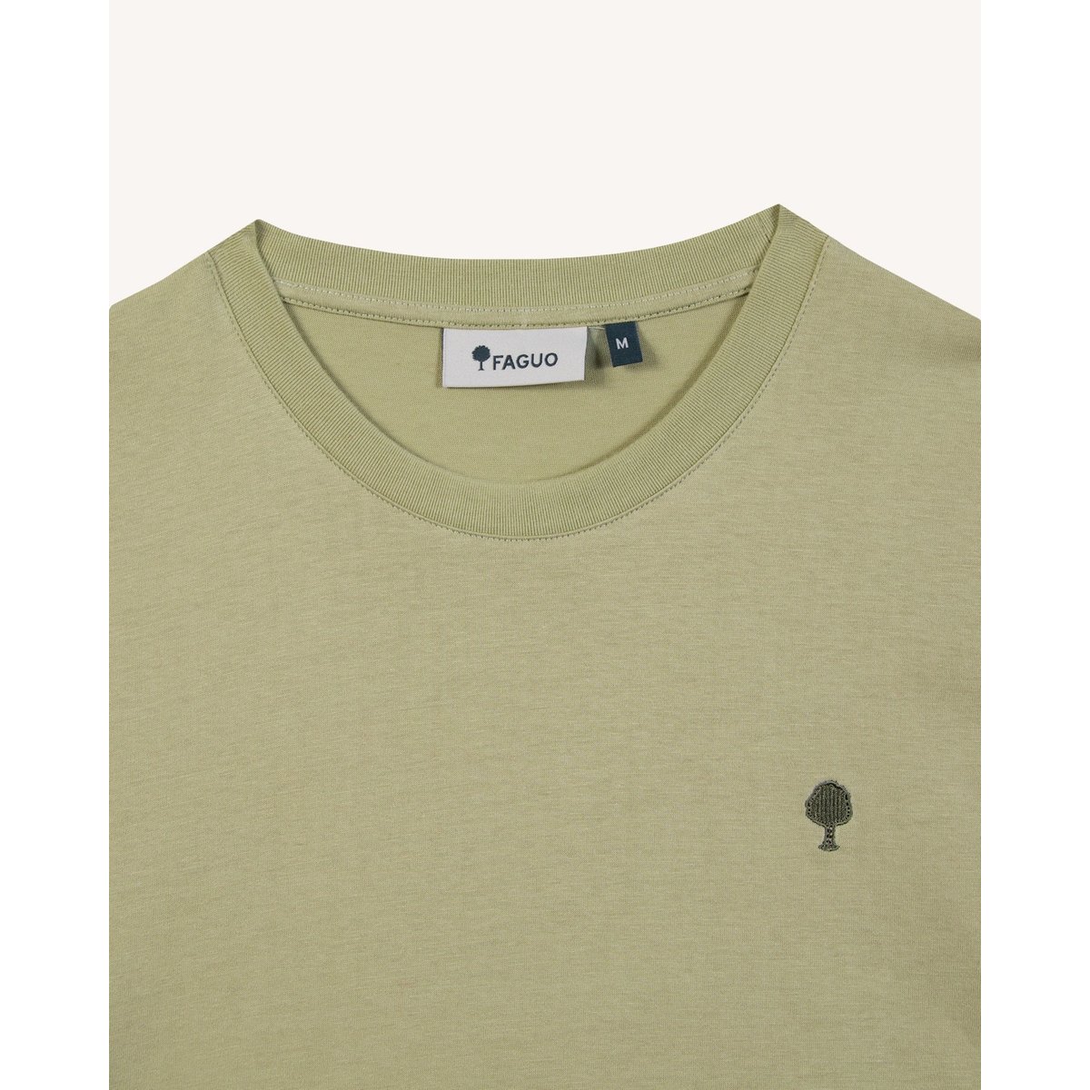 T-shirt en maille pistache, FAGUO