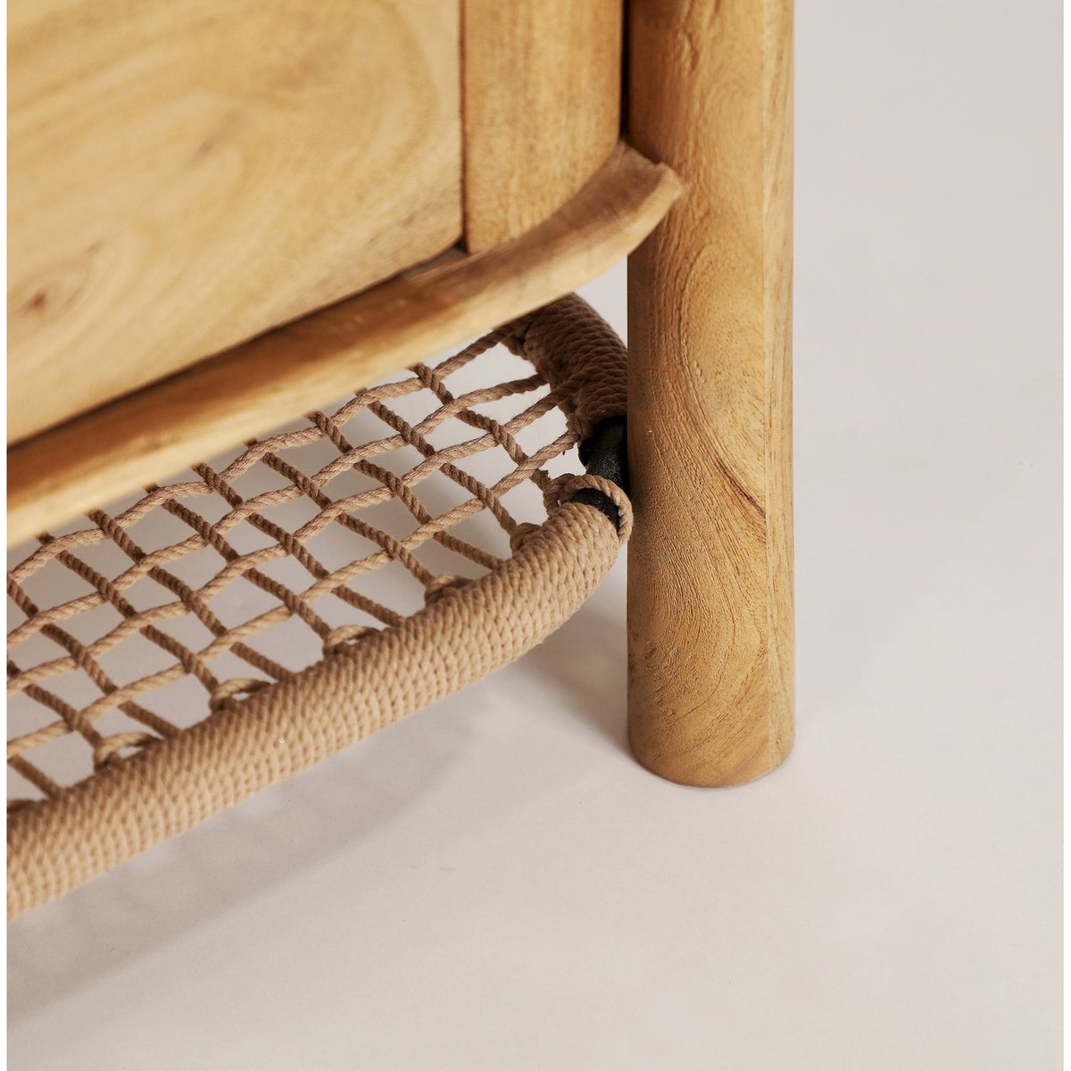 Buffet en bois de manguier, Style nordique brun clair, RECOLLECTION