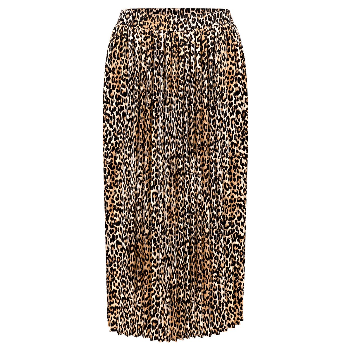 Jupe plissée à élastique beige/noir, BETTY BARCLAY