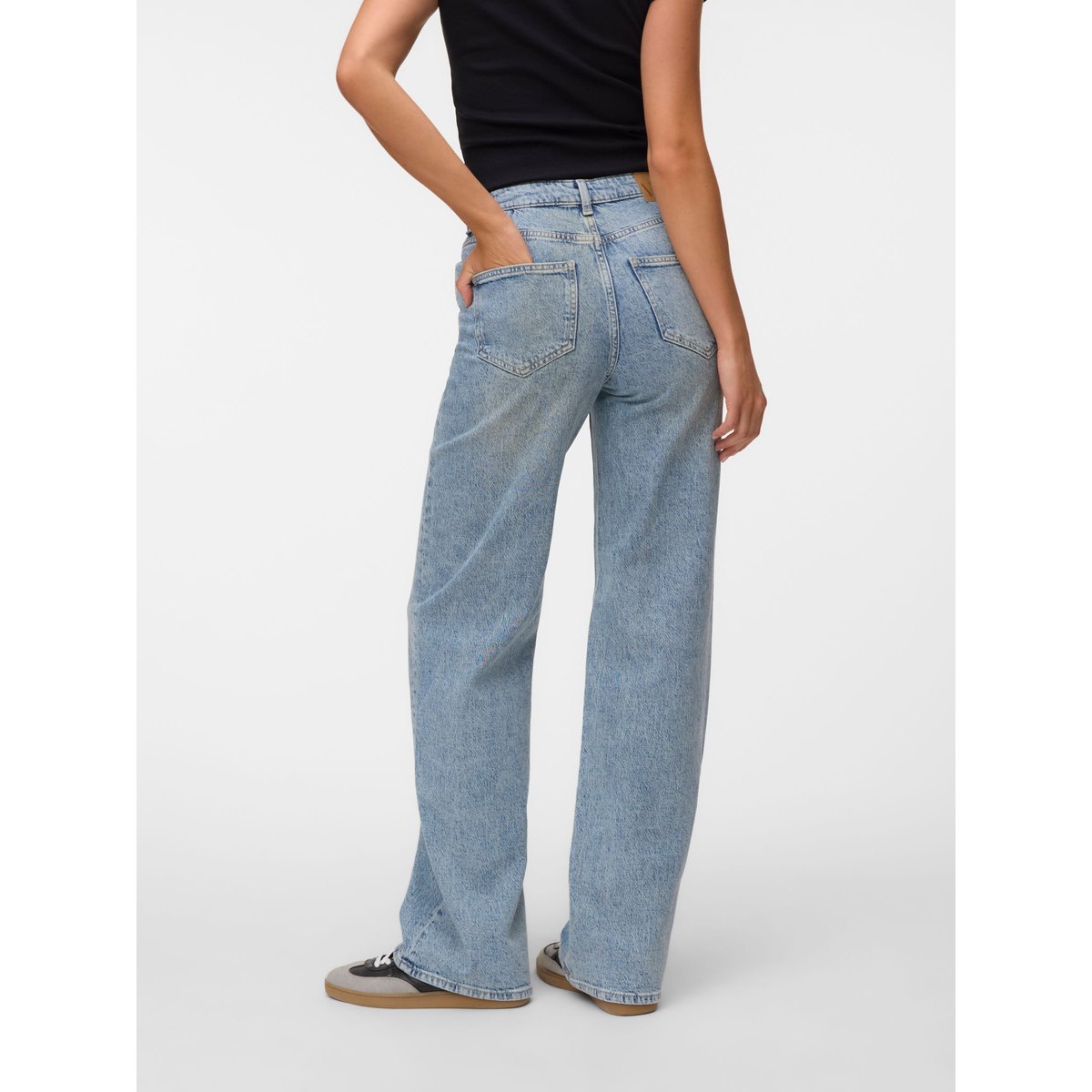 Jean À Coupe Large light blue denim, VERO MODA