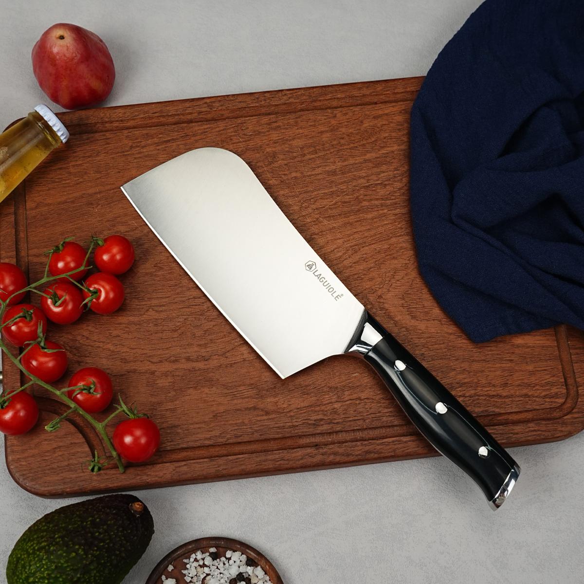 Couteau couperet noir 31cm - "Essentials" couleur unique, LAGUIOLE CUISSON