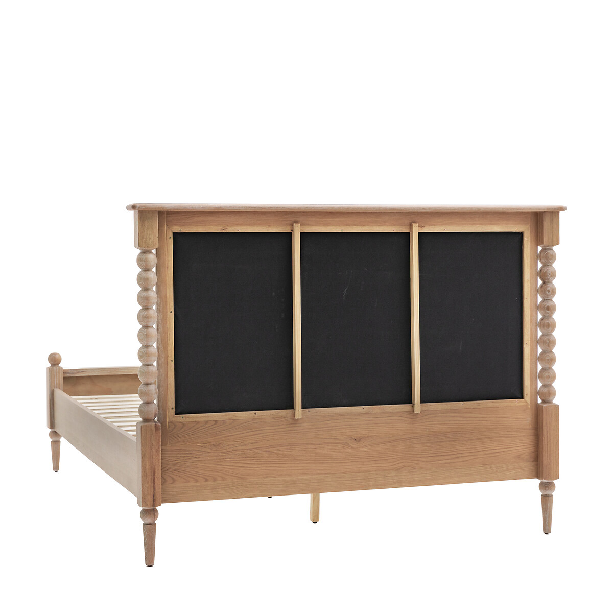 Ames Lime Wash Oak & Linen Pompom Bed oak, ÉDITÉ