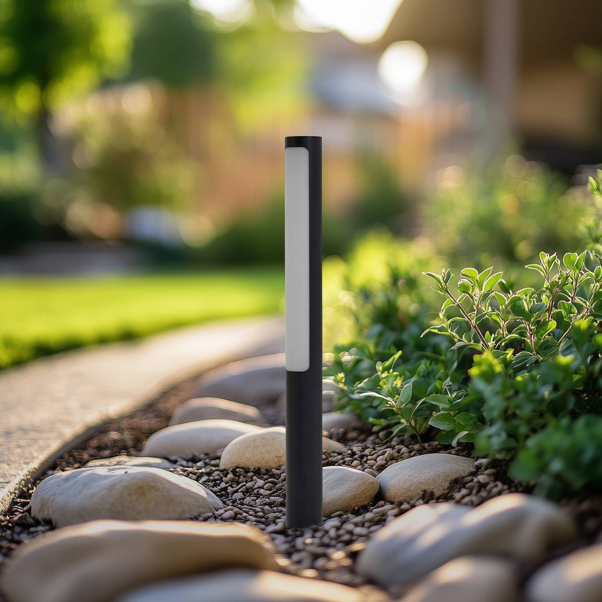 Luminaire extérieur en aluminium moderneLED anthracite, blanc, LUCANDE