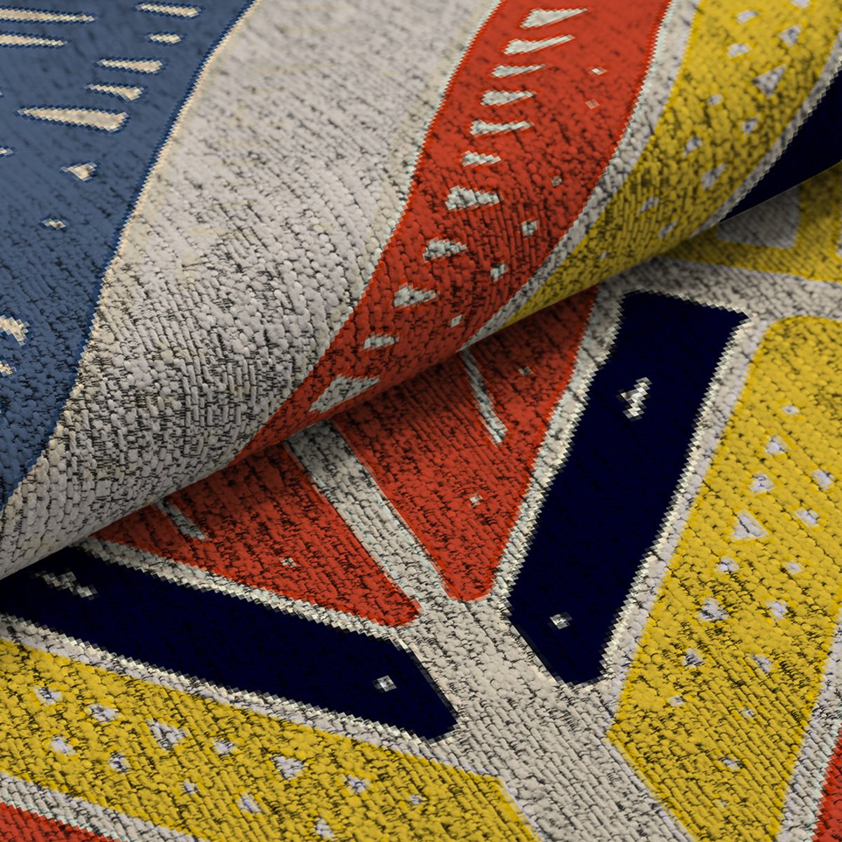 Tapis de salon TENSIVAL multicolore, NAF NAF HOME