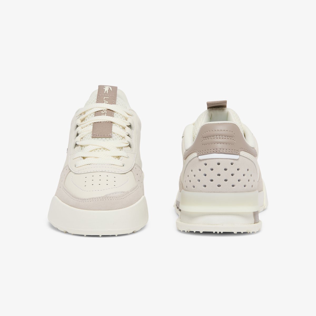 Sneakers Slam Break femme en cuir blanc-2b7, LACOSTE