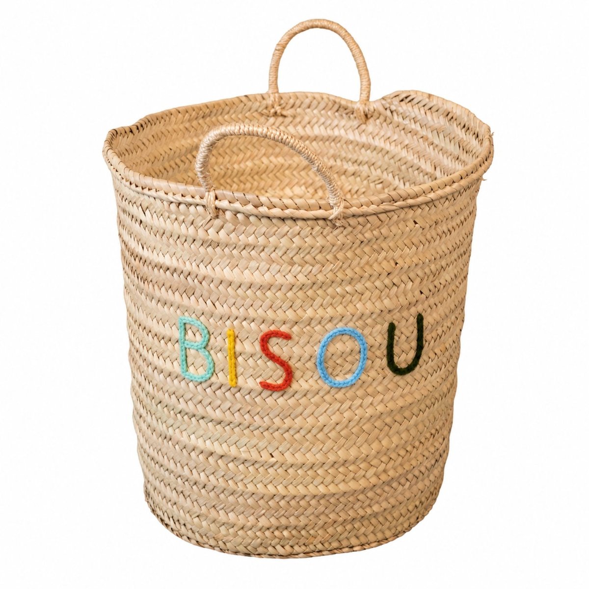 Panier de rangement multicoulor BISOU - LOJI naturel, HOME MAISON